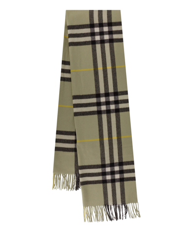 Burberry Cashmere Scarf In Green