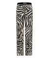 Tom Ford Zebra-print Silk-blend Satin Straight-leg Pants In Multicolor