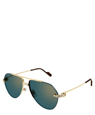 Cartier Sunglasses Ct0427s In Gold