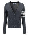 Thom Browne Women Merino Wool Cardigan In Grey