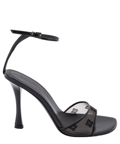 Givenchy Stitch Heeled Sandals In Black
