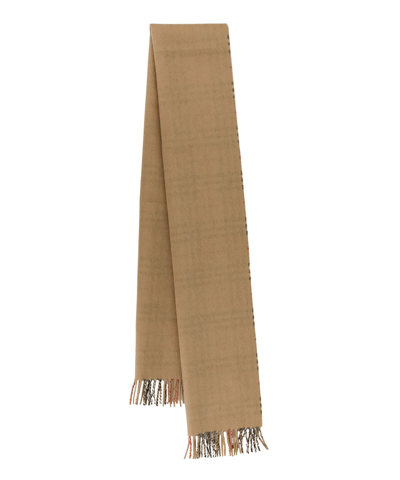 Burberry Cashmere Scarf In Beige