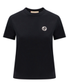 Gucci Cotton Jersey T-shirt With Interlocking G In Black