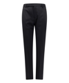 Saint Laurent Sustainable Virgin Wool Trouser With Frontal Pinces In Black