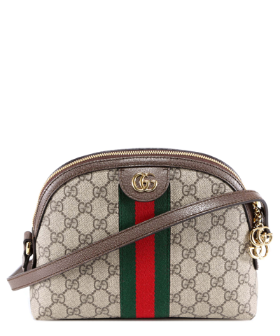 Gucci Ophidia Gg Supreme Shoulder Bag In Beige