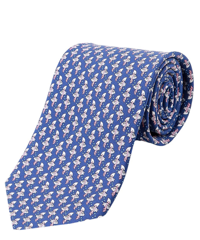 Ferragamo Tie In Blue