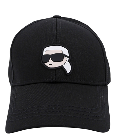 Karl Lagerfeld Ikonik Hat In Black
