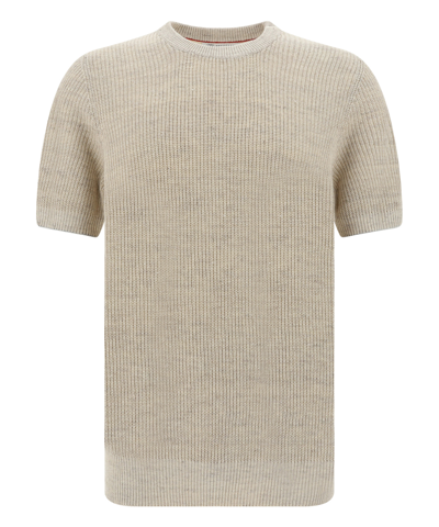 Brunello Cucinelli T-shirt In Beige