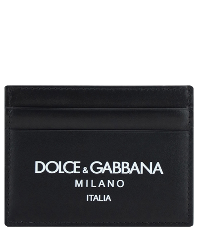 Dolce & Gabbana Credit Card Holder In Black