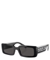 Dolce & Gabbana Dg6187 Rectangle-frame Injected Sunglasses In Crl