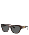 Versace Men's Medusa Acetate Square Sunglasses In Crl