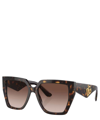 Dolce & Gabbana Womens Brown Dg4438 Square-frame Tortoiseshell Acetate Sunglasses In Crl