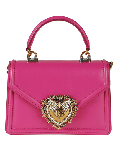 Dolce & Gabbana Devotion Handbag In Pink