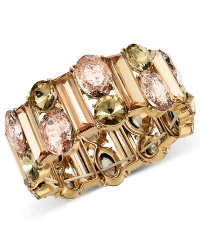 Inc International Concepts Mixed Stone Stretch Bracelet, Created For Macy's In Pink