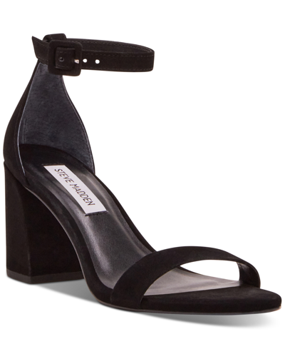 Steve Madden Women's Matty Two-piece Block-heel Sandals In Black