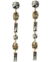 INC INTERNATIONAL CONCEPTS GOLD-TONE MIXED STONE LINEAR DROP EARRINGS, CREATED FOR MACY'S