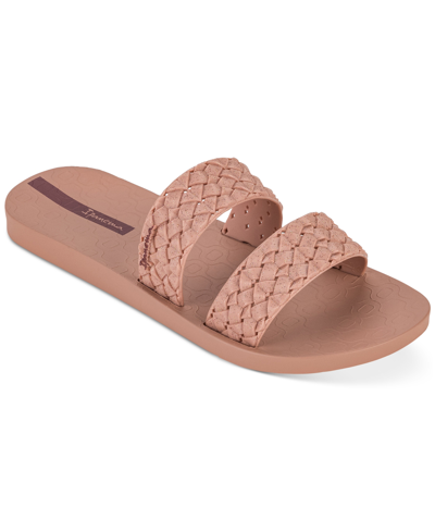 Ipanema Renda Ii Fem Slide Sandals In Pink Glitter