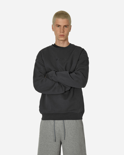 Nike Air Jordan Wordmark Fleece Crewneck Sweatshirt Off Noir In Black
