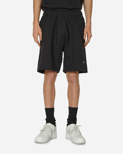 Nike Solo Swoosh Fleece Shorts Black In Multicolor