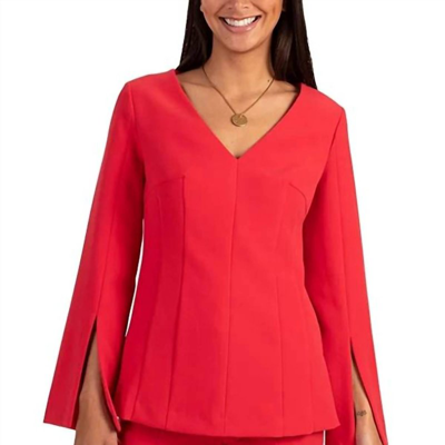 Trina Turk Legondary Top In Mars Red