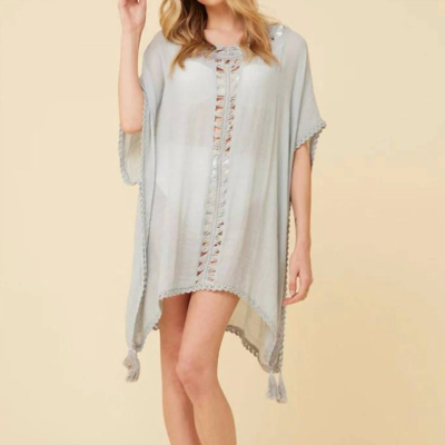 Vintage Havana Vacation Coverup In Dusty Blue