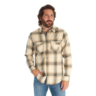 Px Clothing Men's Flannel Long Sleeves Shirt In Brown