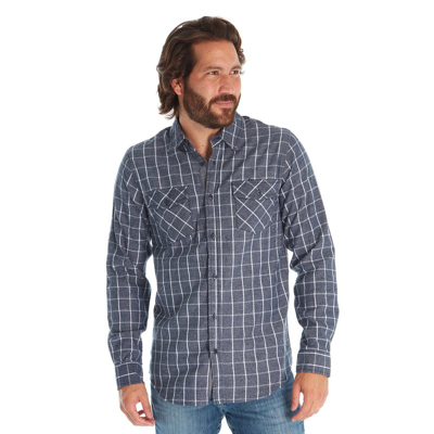 Px Owen Flannel Shirt In Blue