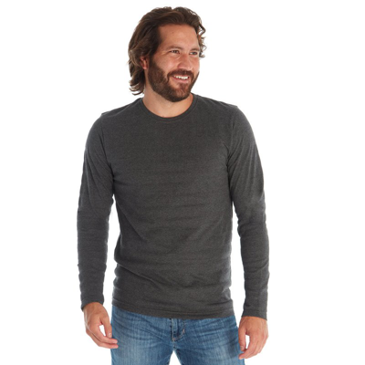 Px Devin Textured Long Sleeve Tee In Blue