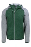 Cutter & Buck Mainsail Full Zip Hooded Mens Jacket In Green