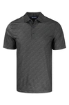 Cutter & Buck Pebble Recycled Polyester Jersey Polo In Black