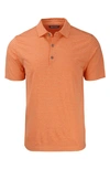 Cutter & Buck Forge Recycled Polyester Polo In College Orange Heather