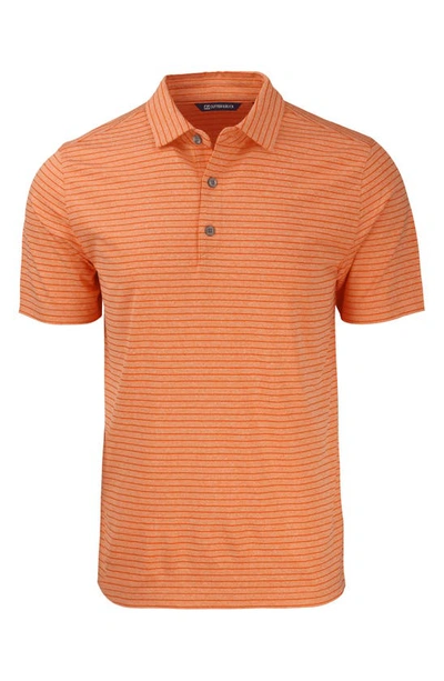 Cutter & Buck Forge Recycled Polyester Polo In College Orange Heather