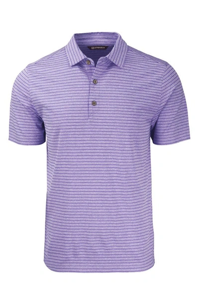 Cutter & Buck Forge Recycled Polyester Polo In College Purple Heather