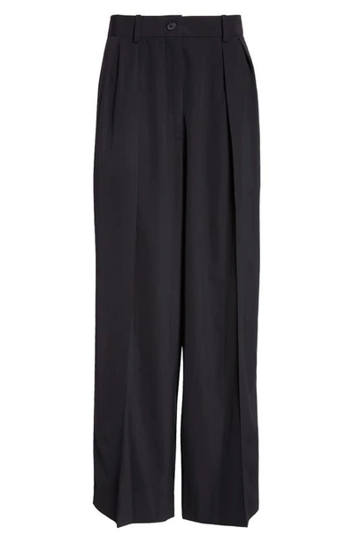 The Row Igor Wide Leg Pants In Black