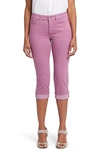 Nydj Marilyn Straight Leg Capri Jeans In Mauve Haze