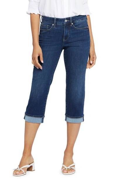 Nydj Marilyn Roll Cuff Crop Capri Jeans In Cambridge