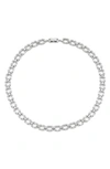 Nadri Gwen Cubic Zirconia Collar Necklace In Silver