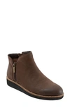 Softwalk Wesley Bootie In Dark Brown Nubuck