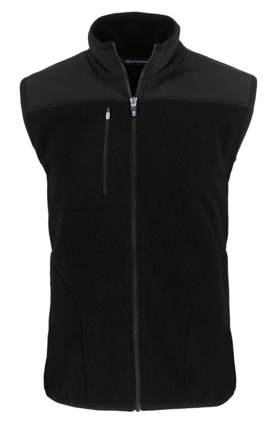Cutter & Buck Cascade Fleece Vest In Black