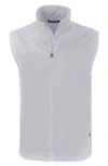 Cutter & Buck Charter Water & Wind Resistant Packable Recycled Polyester Vest In Polished