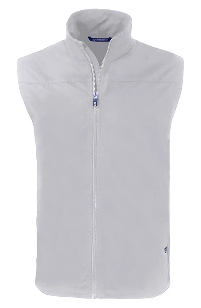 Cutter & Buck Charter Water & Wind Resistant Packable Recycled Polyester Vest In Polished