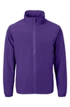 Cutter & Buck Charter Water Resistant Packable Full Zip Recycled Polyester Jacket In College Purple