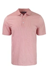 Cutter & Buck Pike Eco Symmetry Print Stretch Recycled Mens Polo In Red