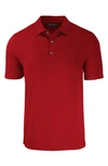 Cutter & Buck Solid Performance Recycled Polyester Polo In Cardinal Red