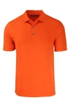 Cutter & Buck Solid Performance Recycled Polyester Polo In College Orange