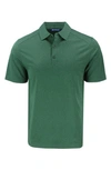 Cutter & Buck Solid Performance Recycled Polyester Polo In Dark Hunter Heather