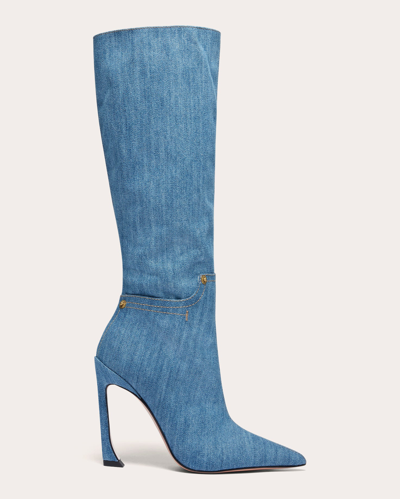 Piferi Women's Nadja Denim Knee-high Boot In Blue