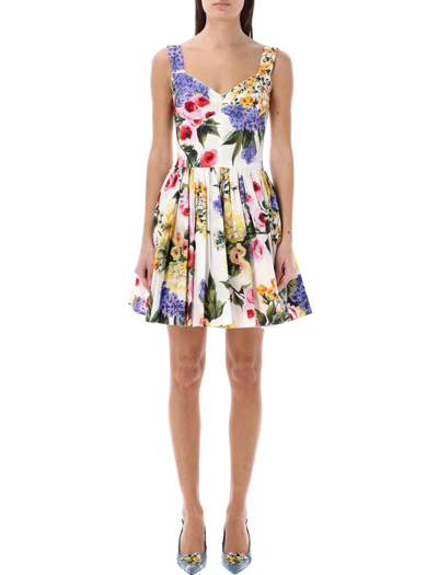 DOLCE & GABBANA DOLCE & GABBANA GIARDINO PRINT MINI DRESS