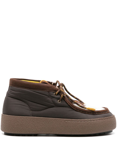 Moon Boot Brown Mtrack Wallabee Lace-up Boots