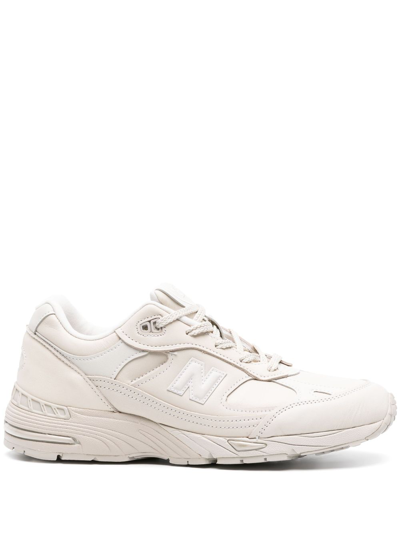 New Balance Made In Uk 991 Leather And Mesh Trainers In Grey